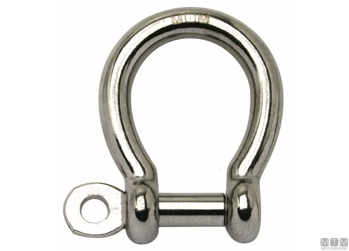 Omega shackle Ø8 mm stainless steel 316 M-CARD - original photo Motomarine Srl