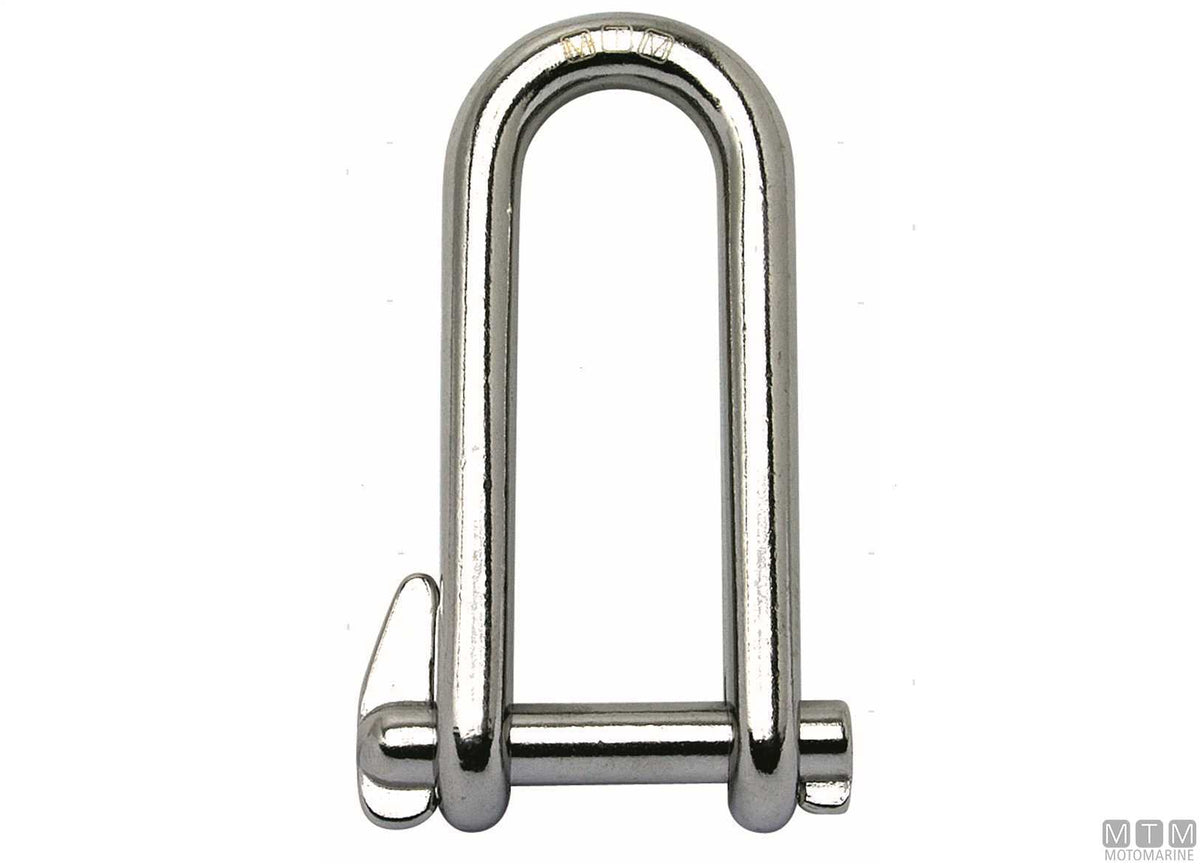 Key pin shackle Ø6 mm AISI 316 stainless steel captive pin M-CARD - original photo Motomarine Srl