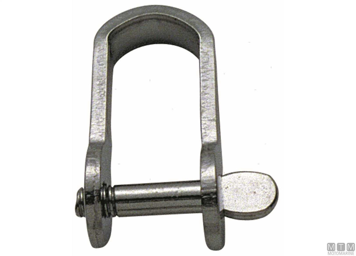 Straight shackle D5 mm L17 mm stainless steel 316 stamped - original photo Motomarine Srl