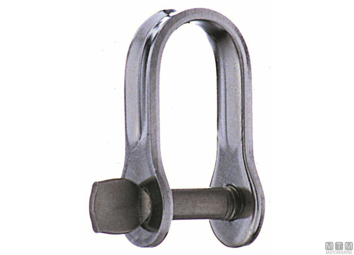 HS shackle D4 mm L16 mm stainless steel 316 stamped - original photo Motomarine Srl
