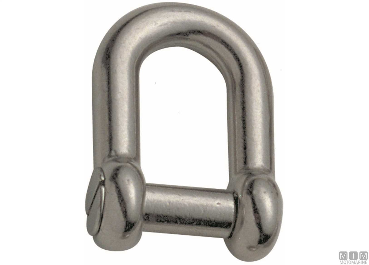 Screw pin shackle Ø12 mm stainless steel AISI 316 - original photo Motomarine Srl