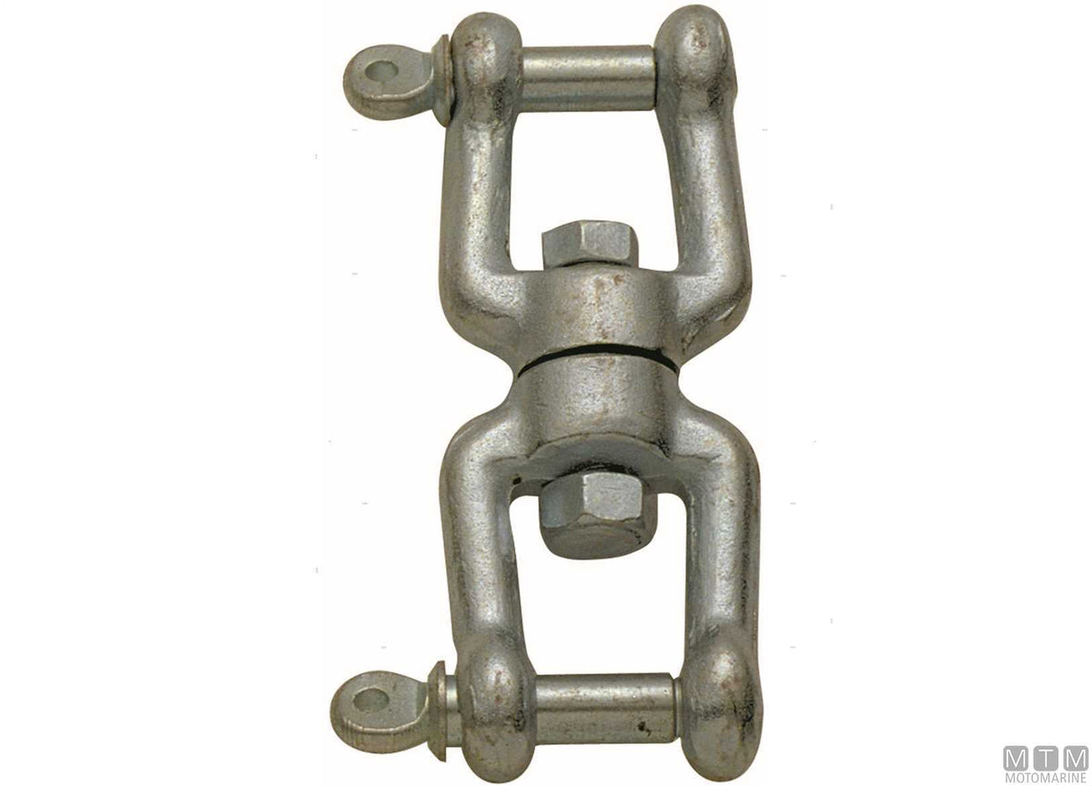 Shackle/shackle swivel Ø16 mm hot-dip galvanized steel - original photo Motomarine Srl