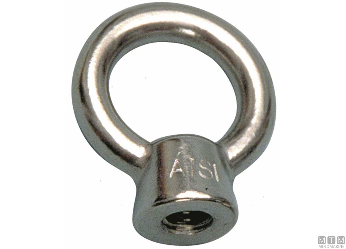 Female eye terminal M10 AISI 316 stainless steel - original photo Motomarine Srl