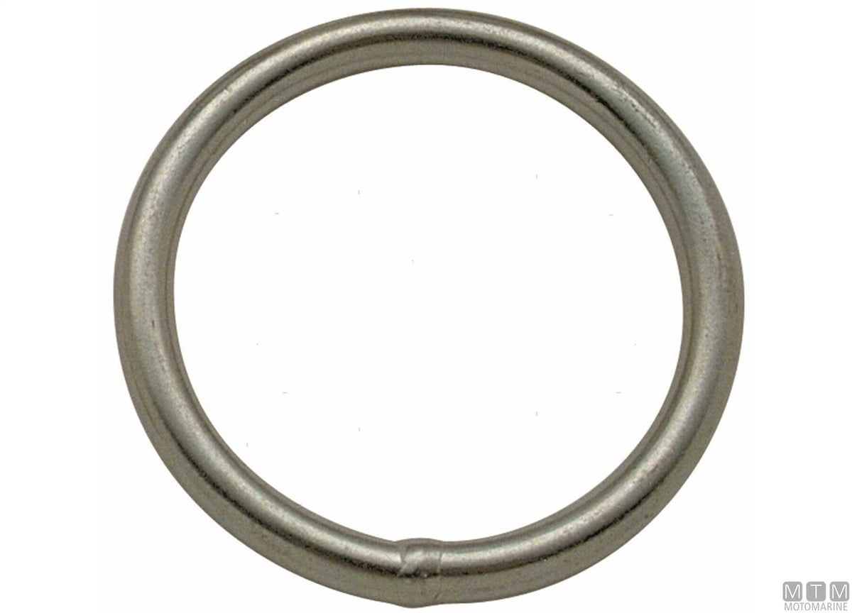 Round ring Ø3x20 mm stainless steel 316 - original photo Motomarine Srl