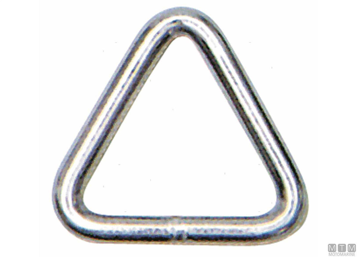 Triangle ring Ø6x50 mm stainless steel 316 - original photo Motomarine Srl