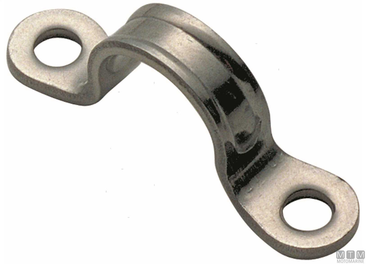 Stamped stainless steel staple L47 mm - original photo Motomarine Srl
