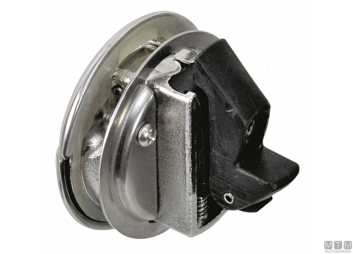M-Town push latch Ø57 mm stainless steel 316 - original photo Motomarine Srl
