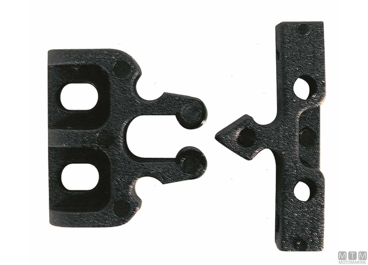 Mini push catch 30x7 mm black plastic - original photo Motomarine Srl