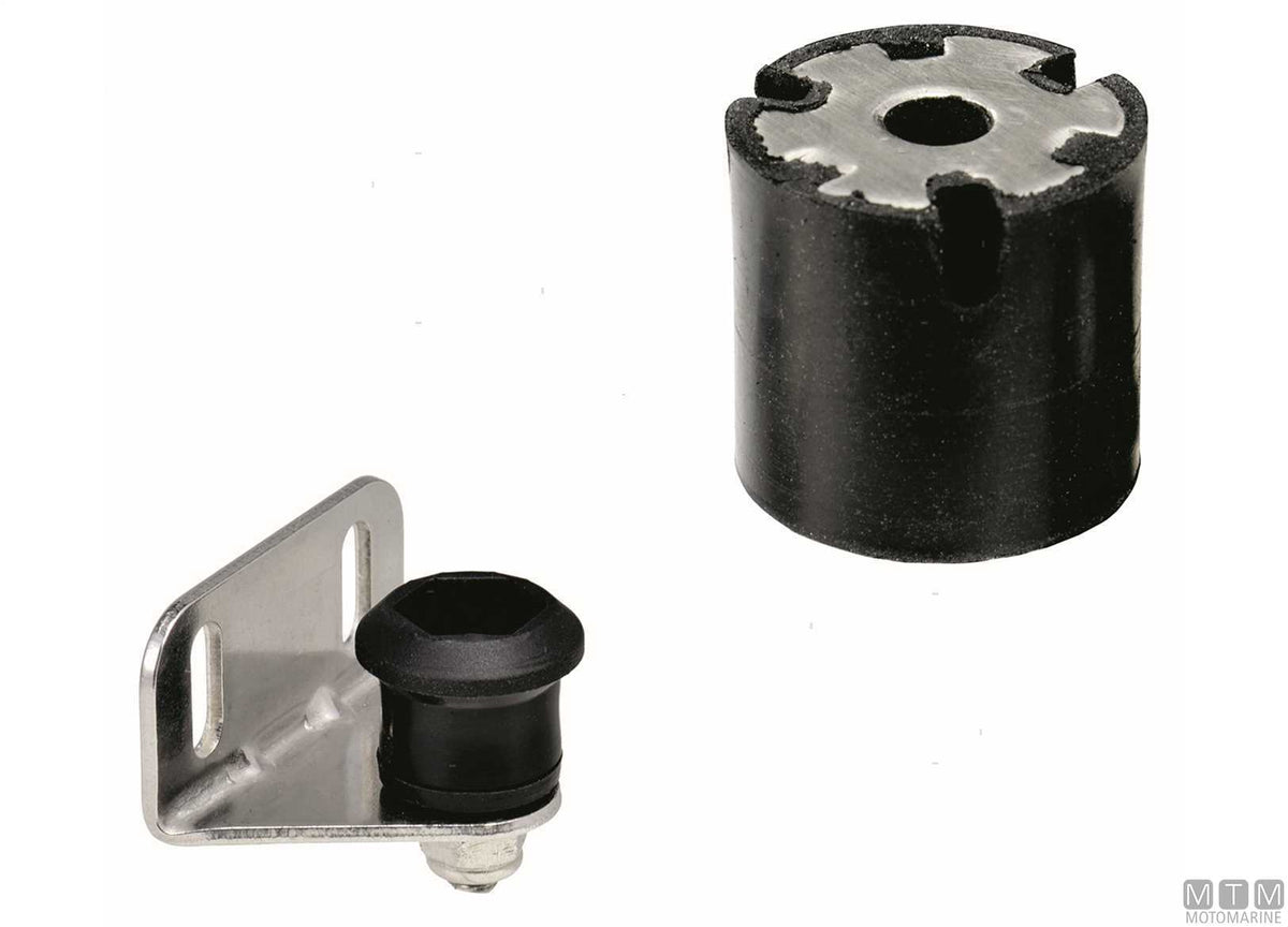 Push catch snap-side Ø21 mm H20 mm with adjustable mount - original photo Motomarine Srl