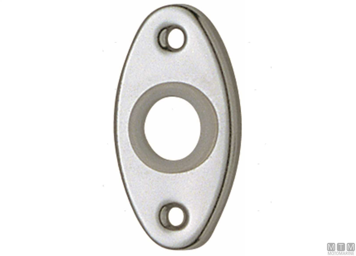 Round rosettes for handle finishing chromed brass - original photo Motomarine Srl