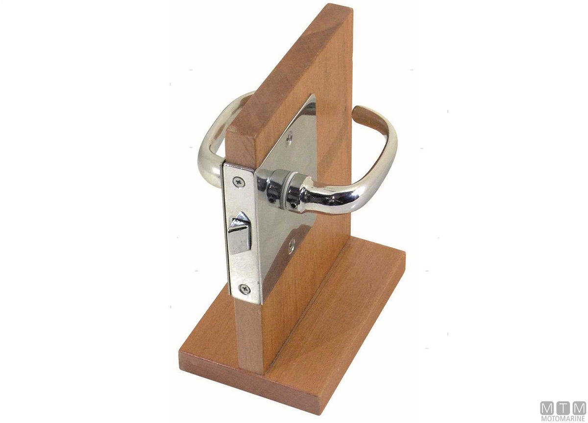 Left-hand recessed lock set 4020, for doors >/< 12.7 mm - original photo Motomarine Srl
