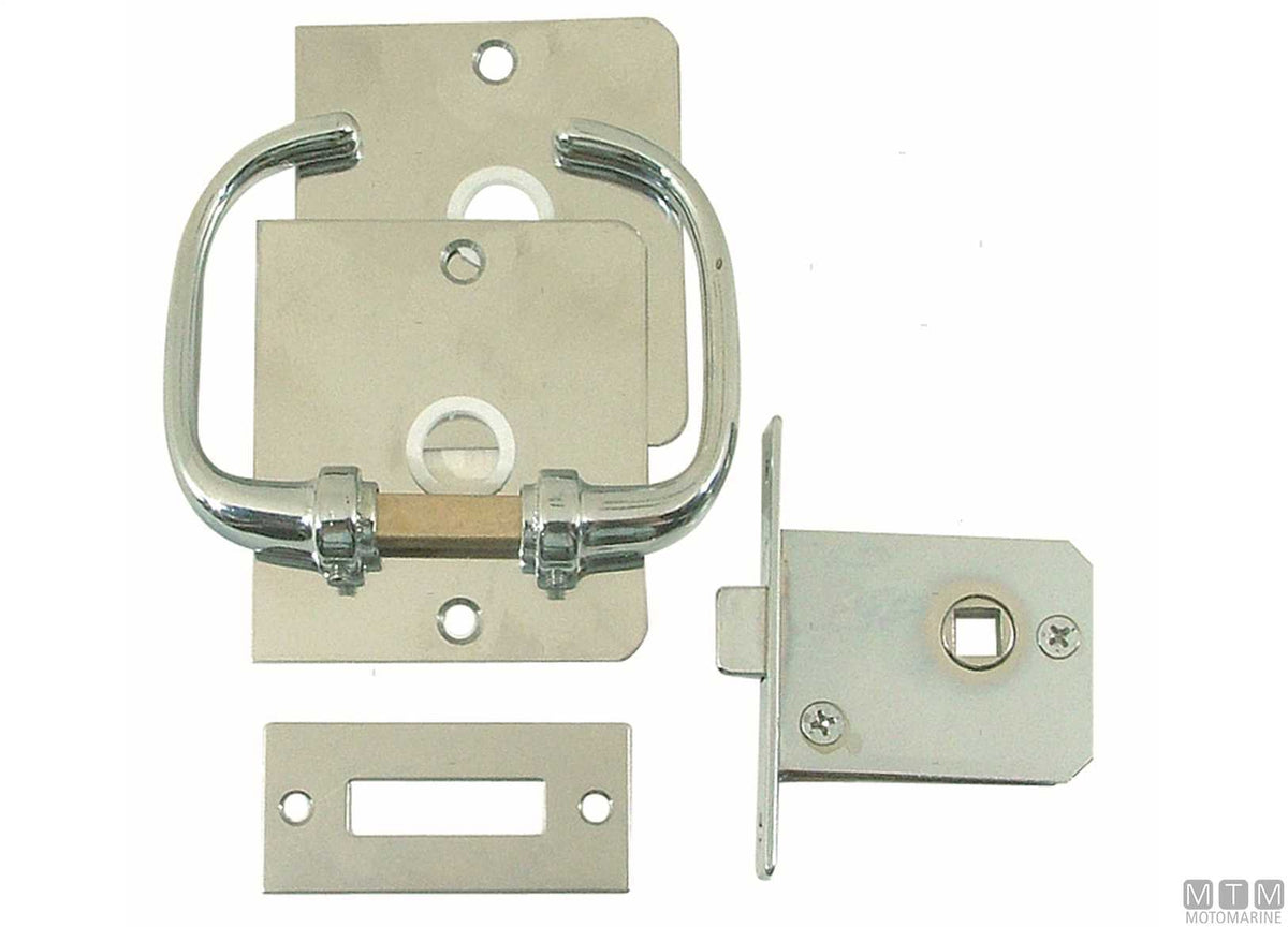 Left-hand recessed lock set 4020, for doors >/< 12.7 mm - original photo Motomarine Srl