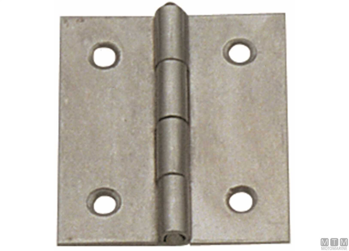 Lightweight butt hinge 40x35 mm in AISI 316 stainless steel - original photo Motomarine Srl