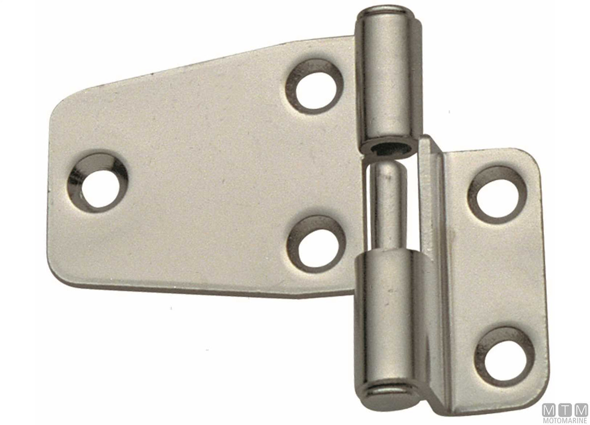 Right removable overhang hinge 37x66 mm H10 mm, 316 stainless steel - original photo Motomarine Srl
