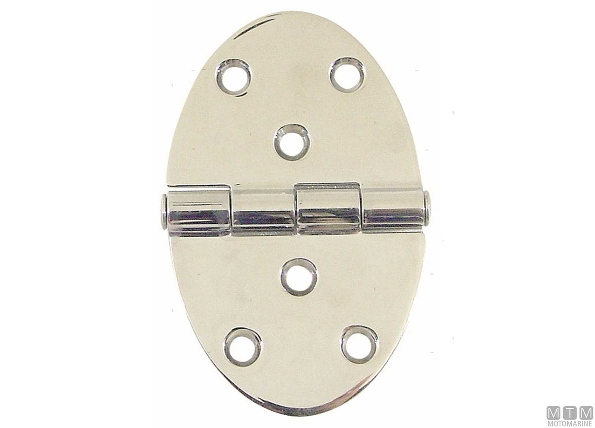 Extra oval hinge 56x90 mm, 316 stainless steel - original photo Motomarine Srl
