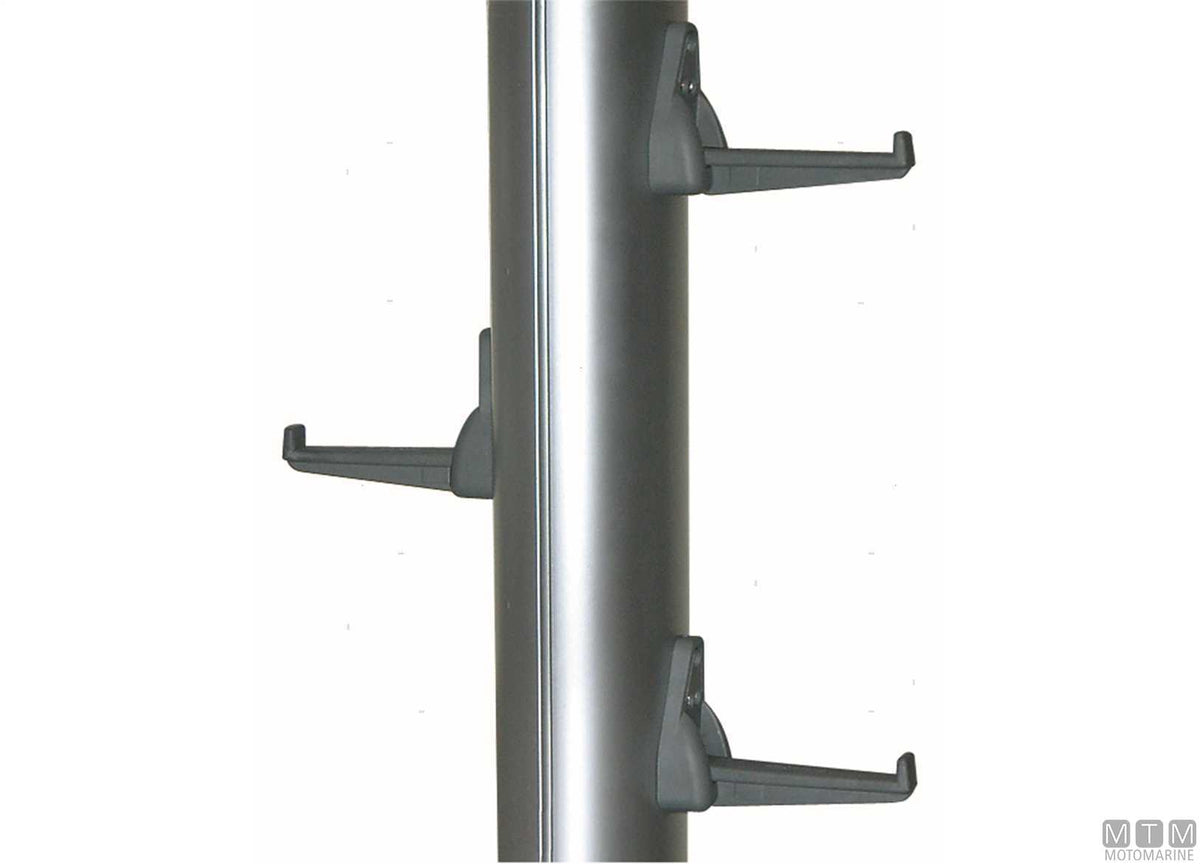 Foldable mast step, white, fiberglass - original photo Motomarine Srl