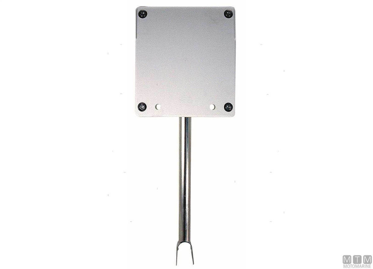 Outboard motor bracket for guardrail Ø22/25 mm, stainless steel and plastic - original photo Motomarine Srl