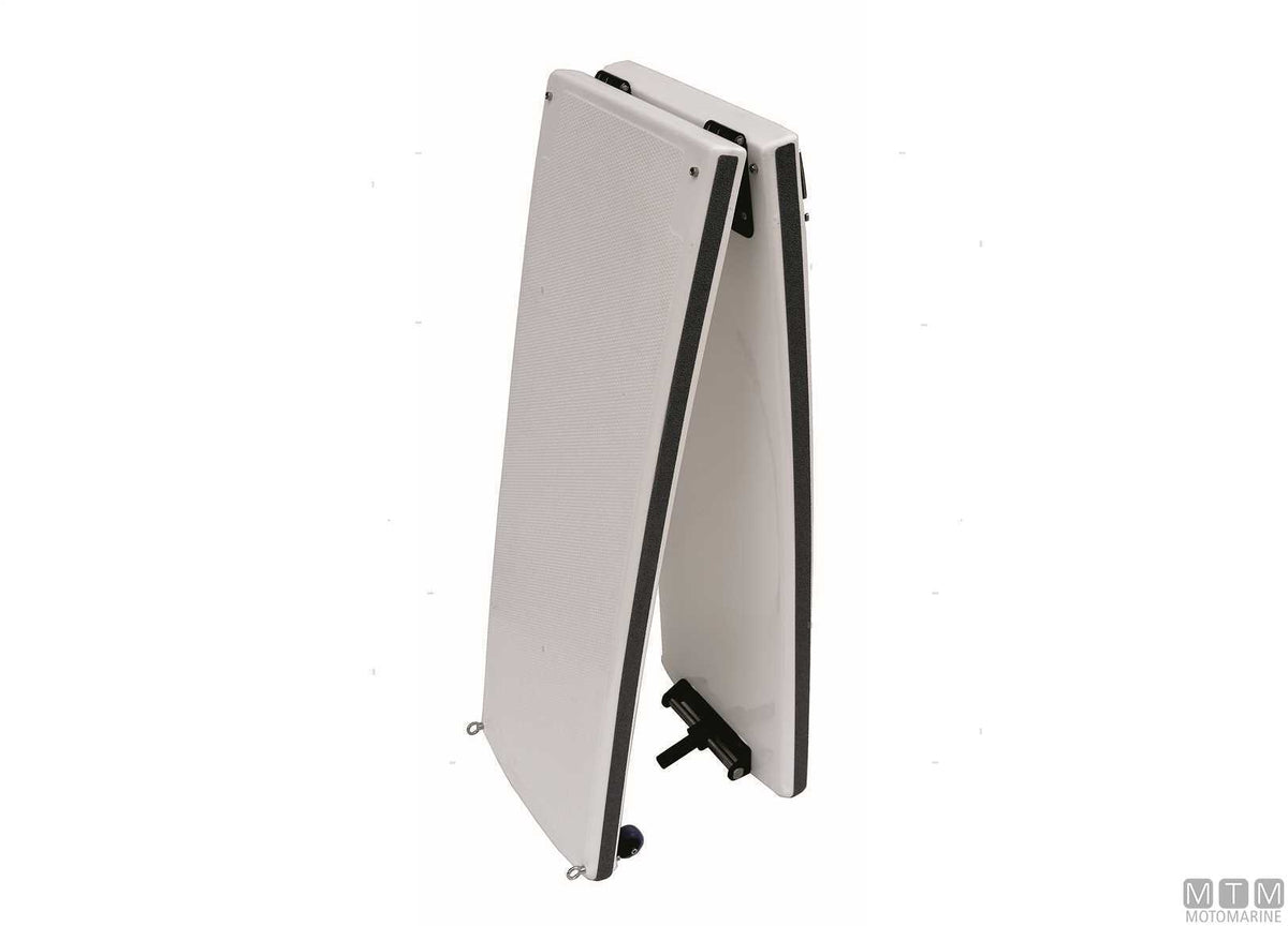 Fixed carbon gangway, L220 cm, white - original photo Motomarine Srl