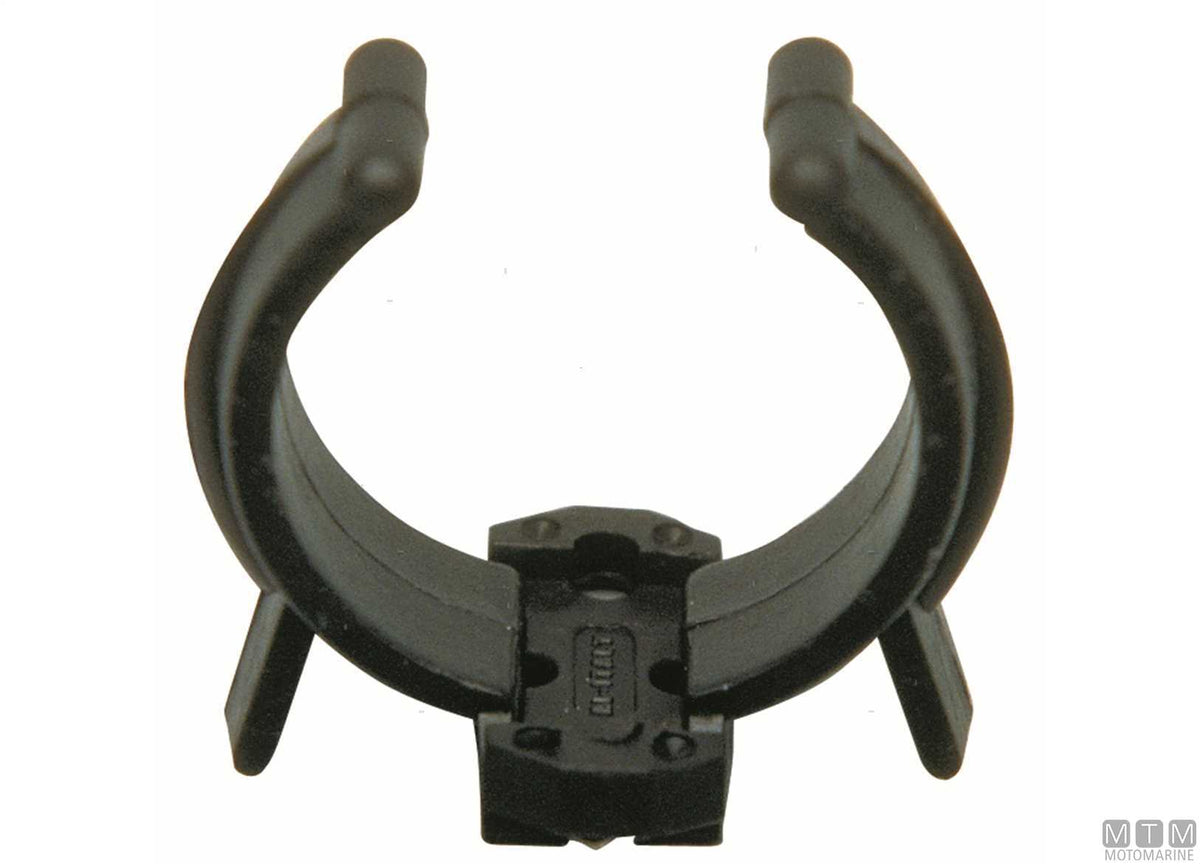 Fastening clip Ø22/28 mm black - original photo Motomarine Srl