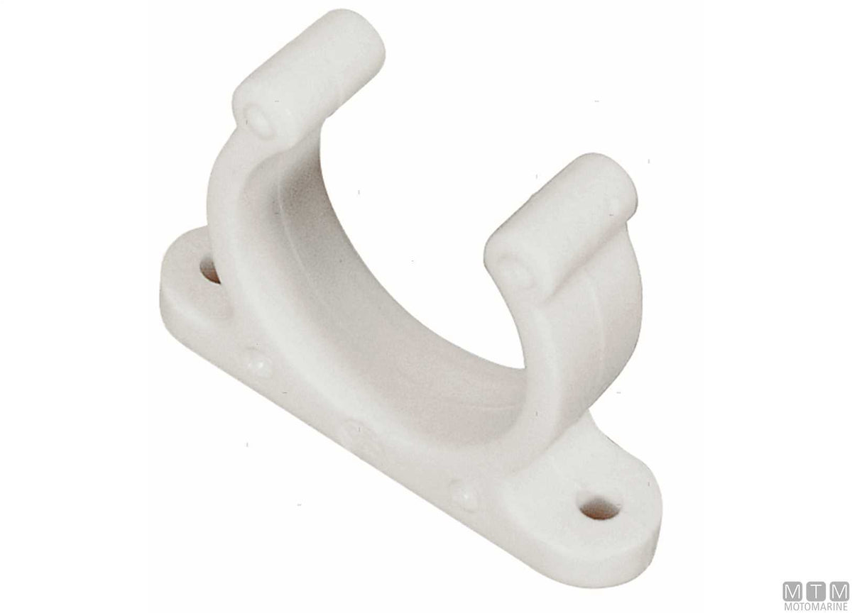 Standard fastening clip Ø20 mm white - original photo Motomarine Srl