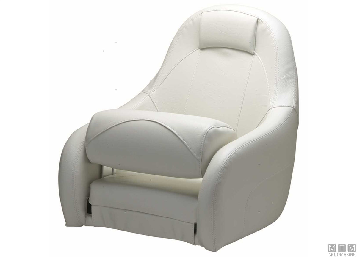 Ocean 52 flip-up seat, white - original photo Motomarine Srl