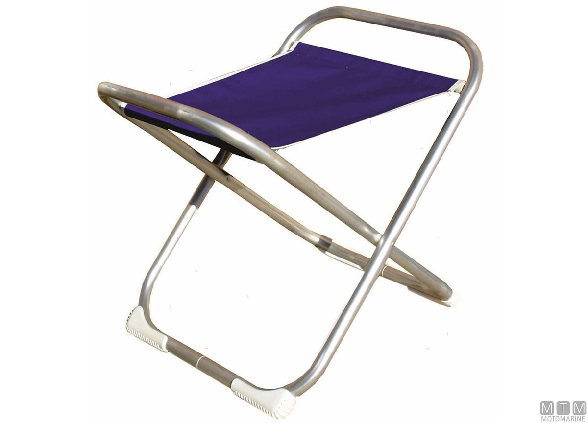 Forma Marathon M700 stool, navy blue, aluminium - original photo Motomarine Srl