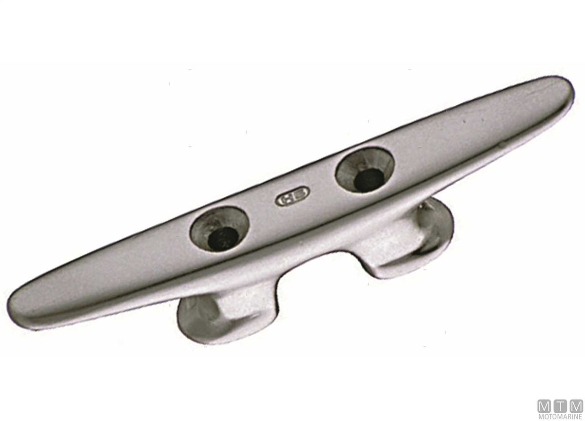 Closed cleat 250 mm in aluminium - original photo Motomarine Srl