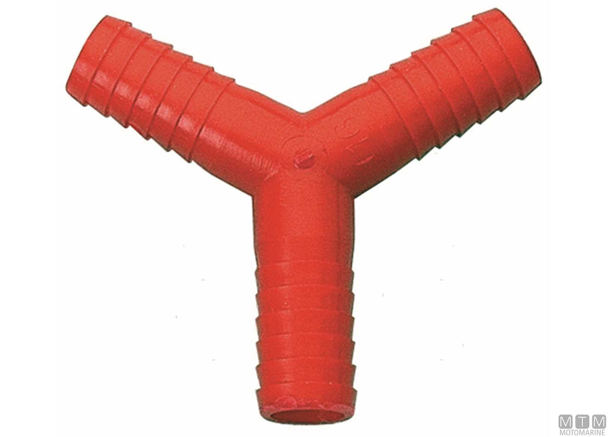 Y-connector Ø10 mm plastic - original photo Motomarine Srl