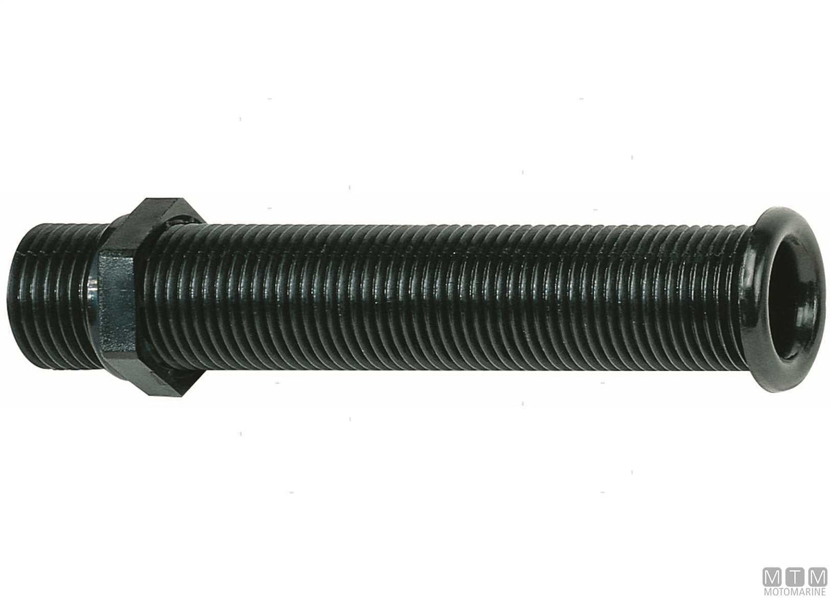 White long through-hull fitting for Ø22.7 mm plugs - original photo Motomarine Srl