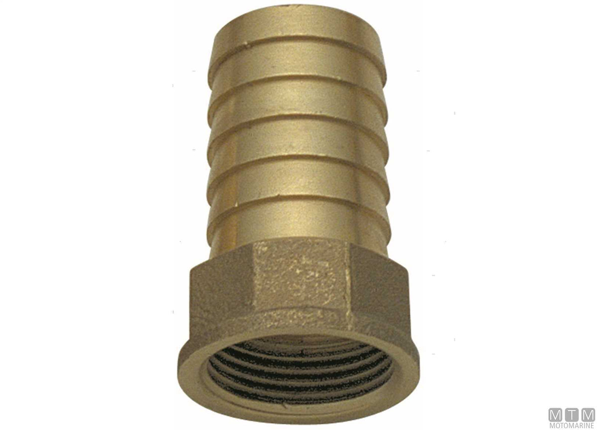 Hose tail female 1"x30 mm brass - original photo Motomarine Srl