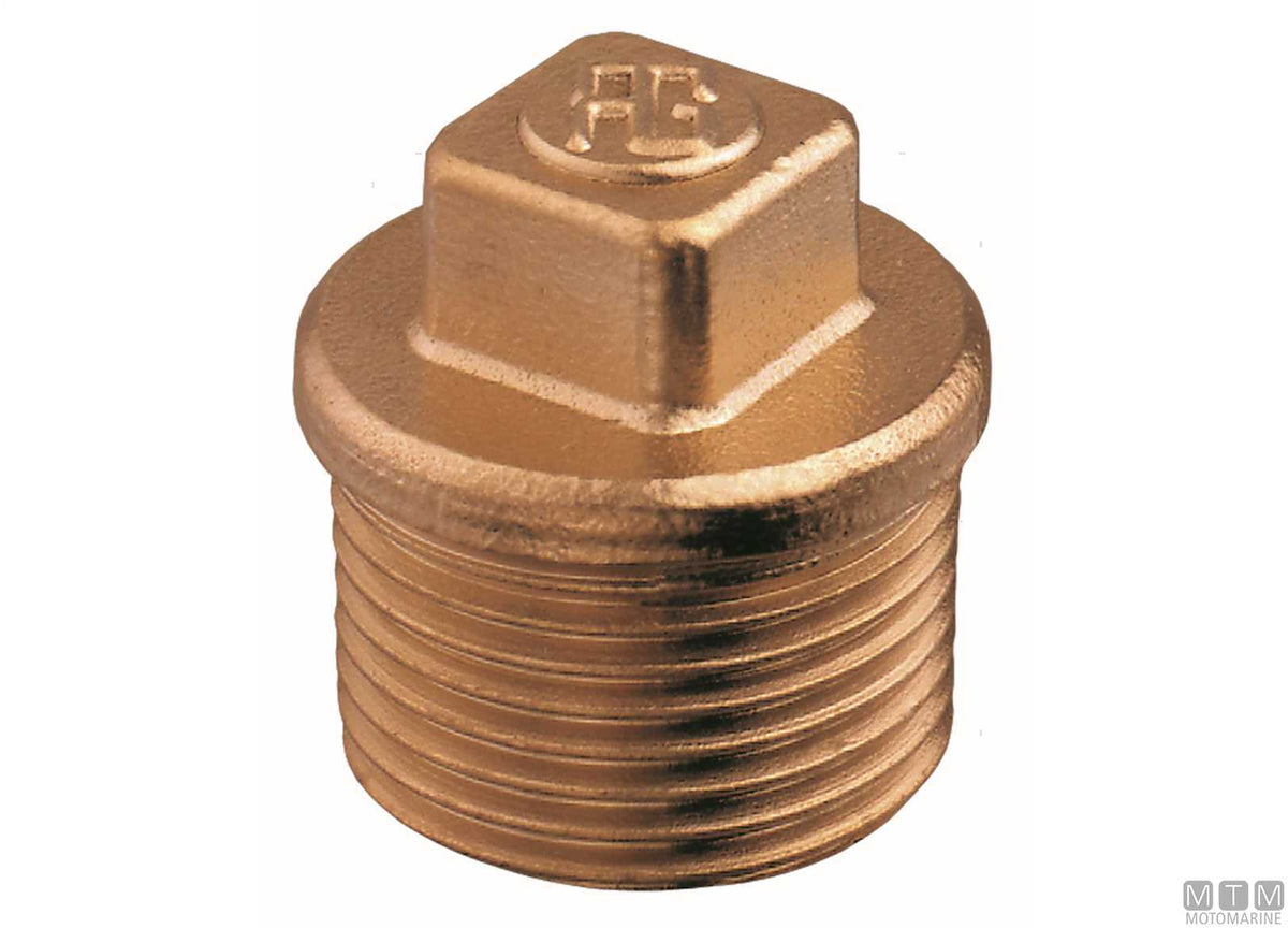 Screw plug 2" bronze - original photo Motomarine Srl
