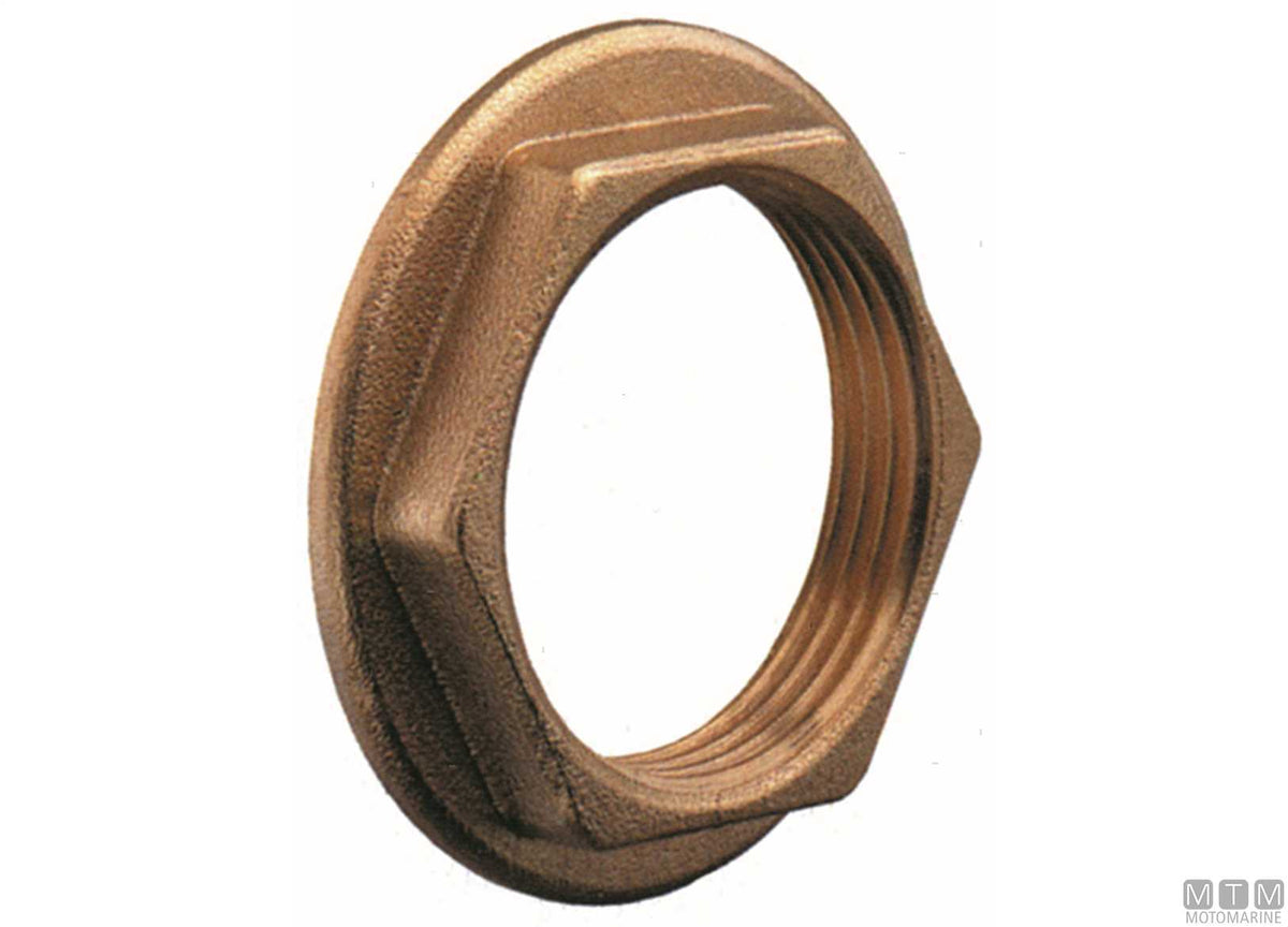 Flanged nut 1"1/2 brass - original photo Motomarine Srl