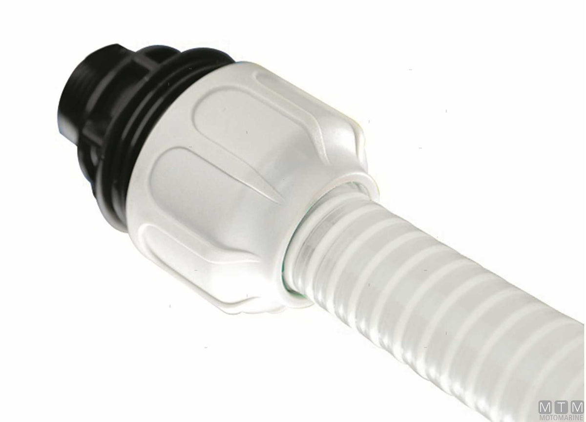 BD Fast male fitting 1"x25 reinforced polypropylene - original photo Motomarine Srl
