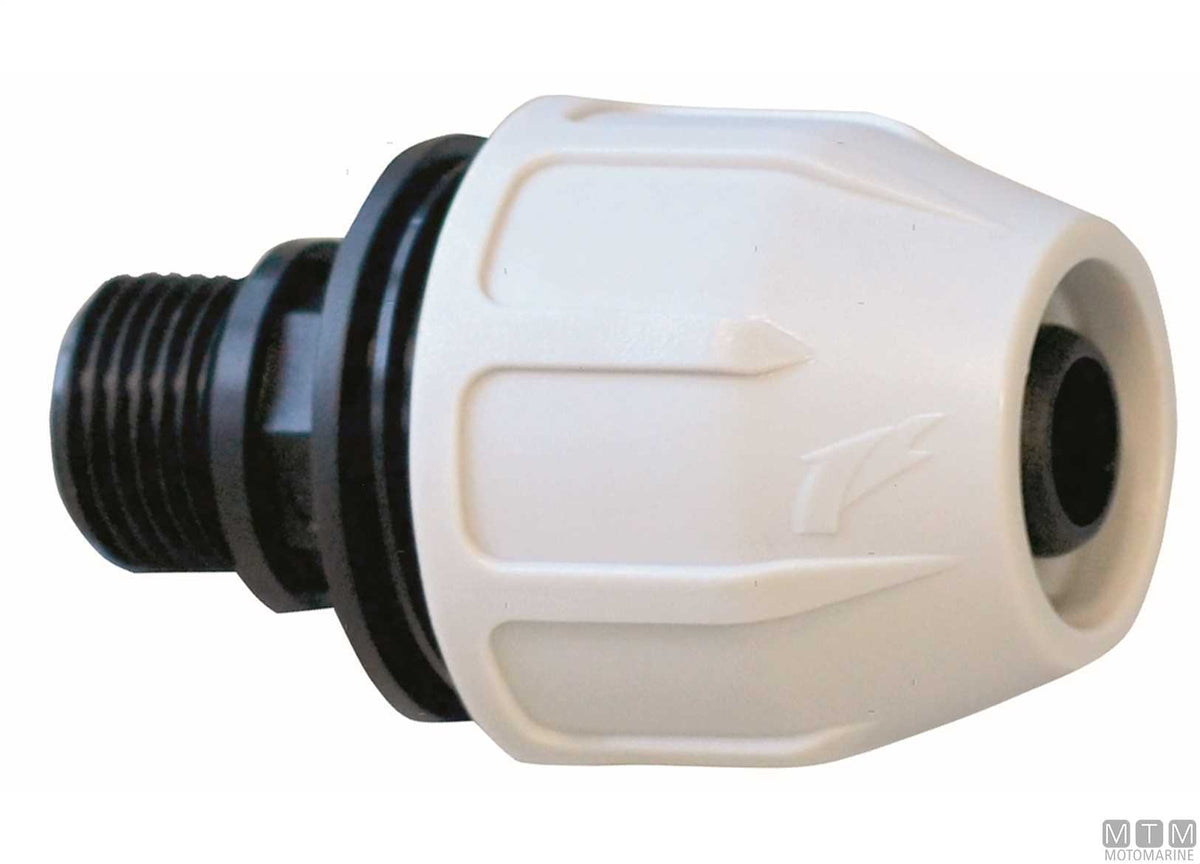 BD Fast Compact fitting 1/2"x13 reinforced polypropylene - original photo Motomarine Srl