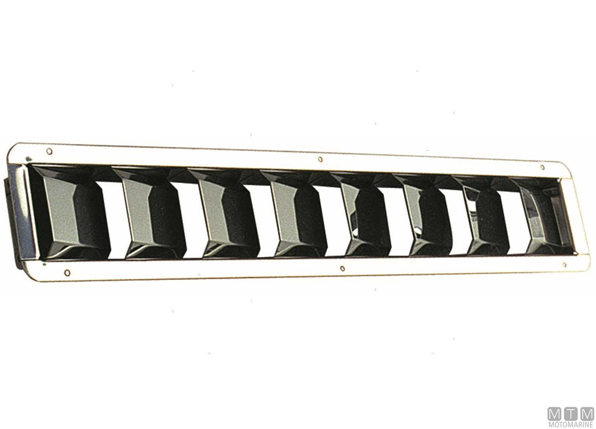 Narrow air vent 430x75 mm, stainless steel - original photo Motomarine Srl