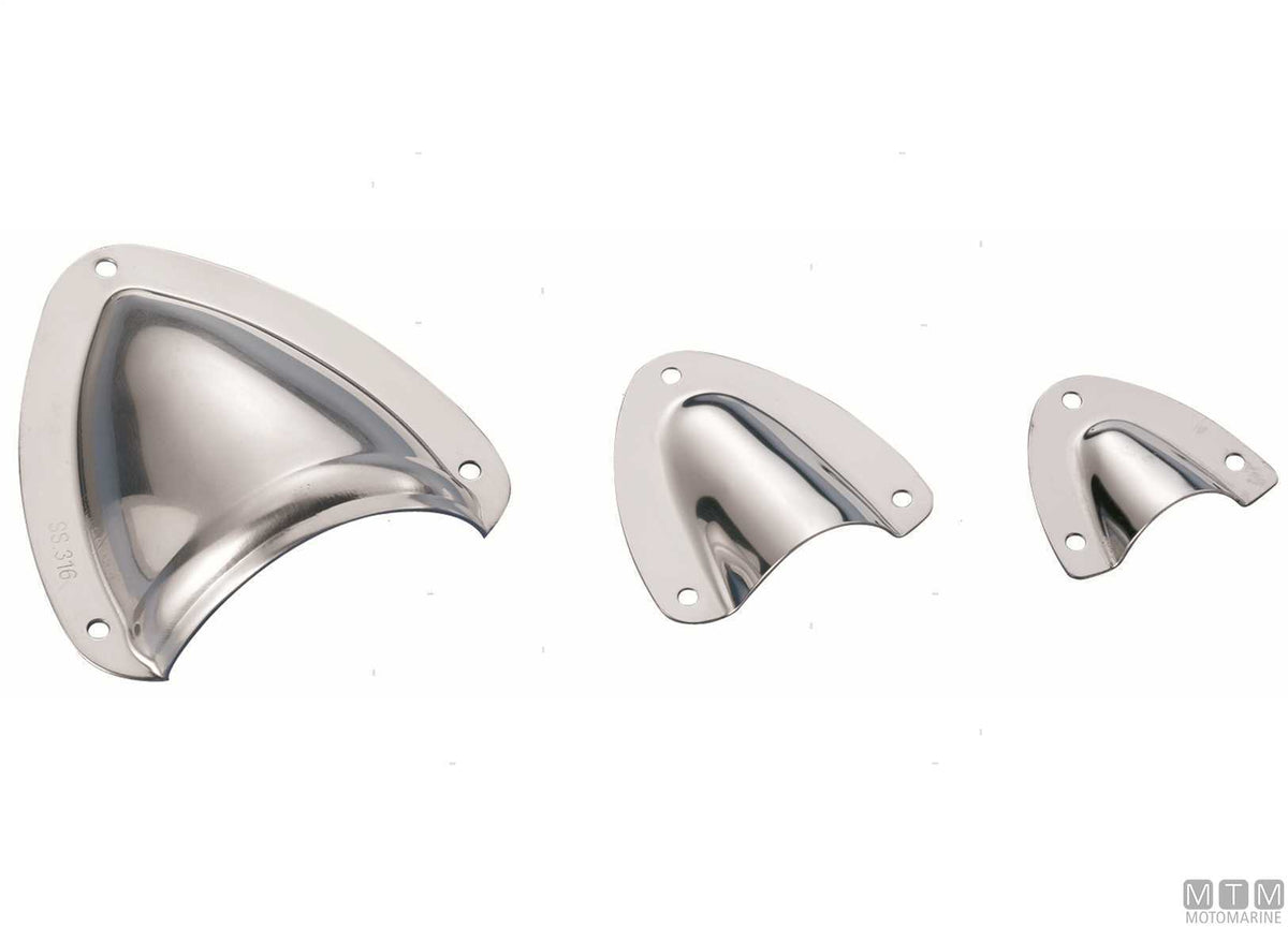 Finger-pull vent cover 16 mm, stainless steel - original photo Motomarine Srl
