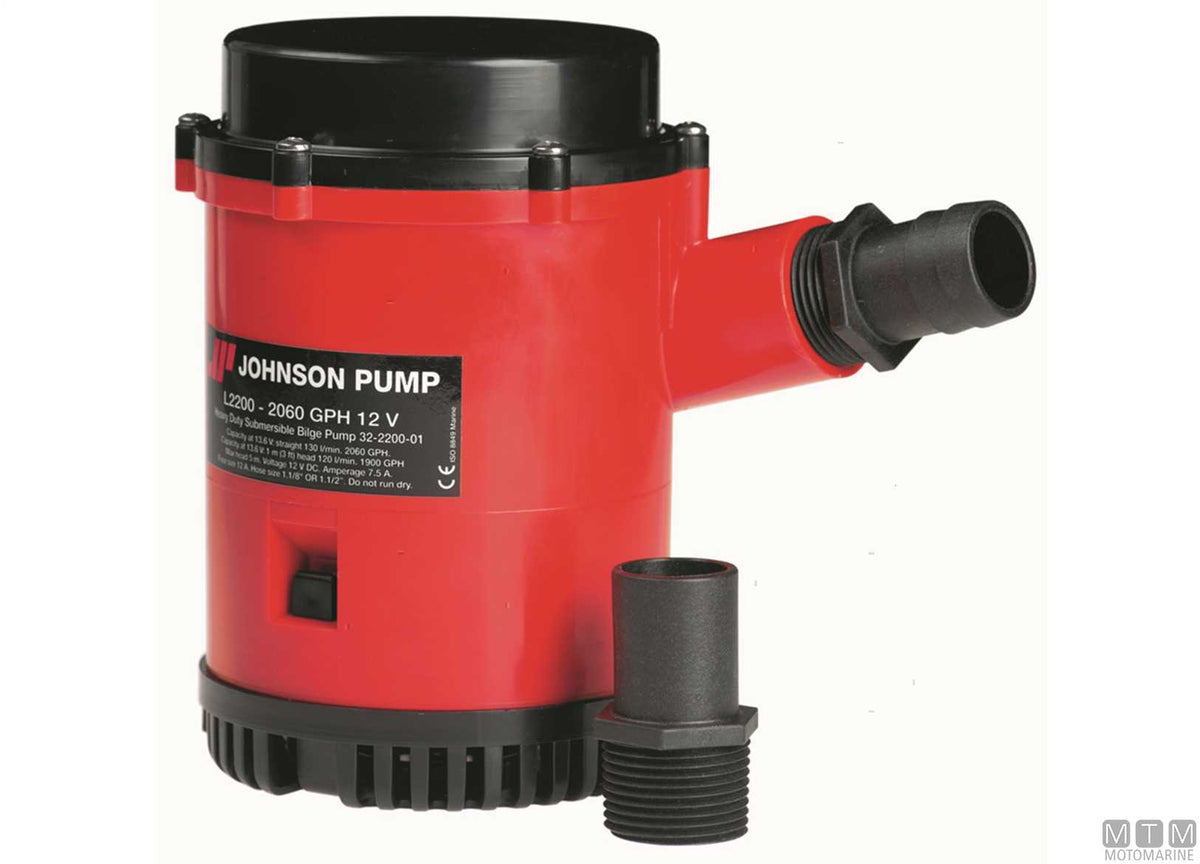 Bilge pump Johnson Dura 1600 24 V - original photo Motomarine Srl
