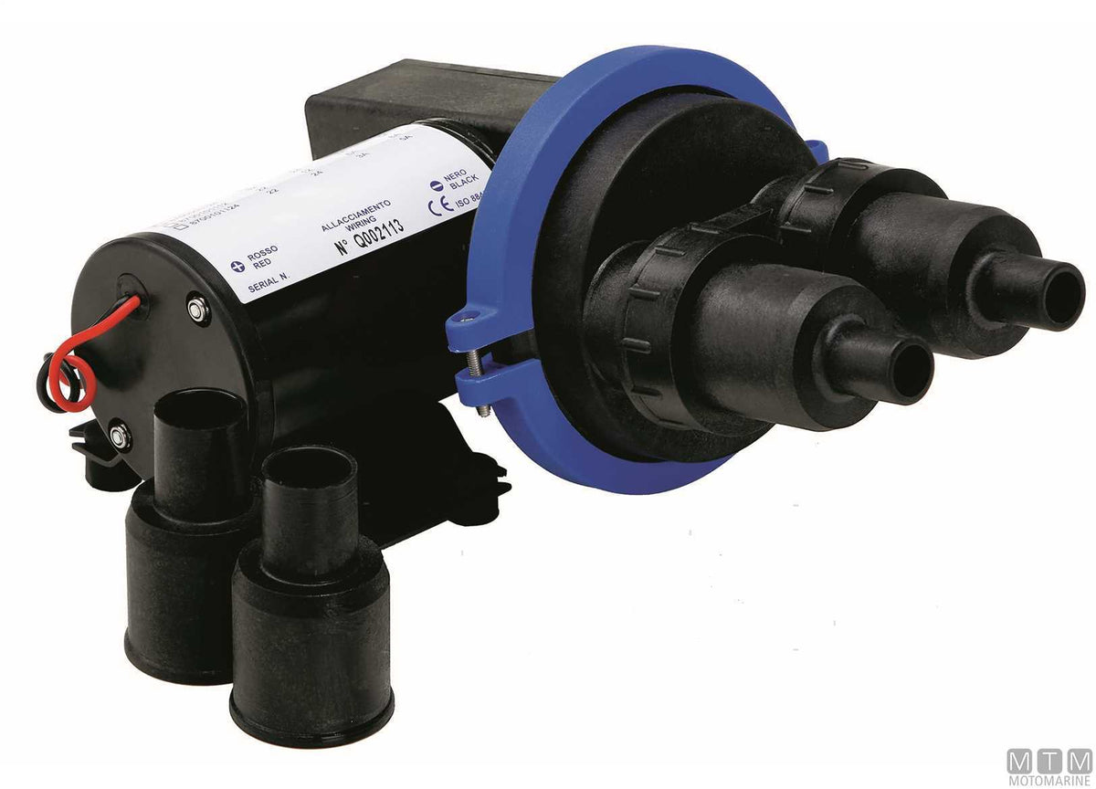 Ocean Grey Drain angled water pump 22 L 24V - original photo Motomarine Srl