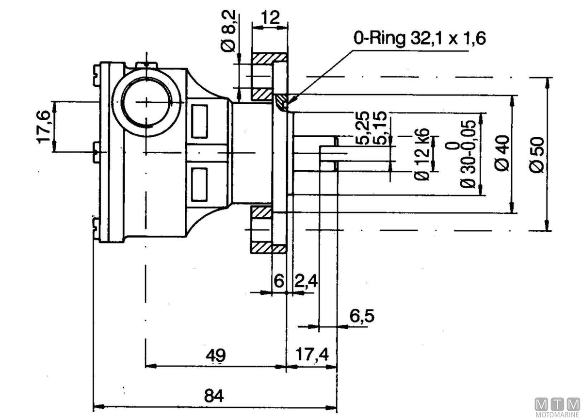 Ancor ST135 cooling pump - original photo Motomarine Srl