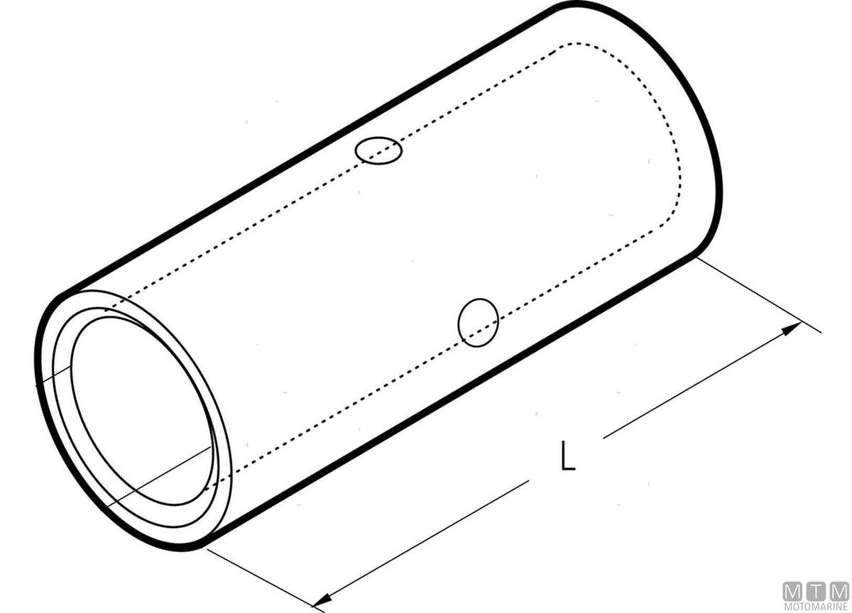 Butt connector for battery cable 10 mm² - original photo Motomarine Srl