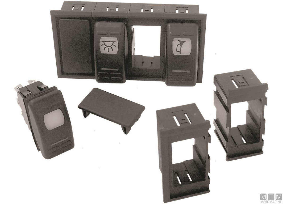 Central frame for rocker switches - original photo Motomarine Srl