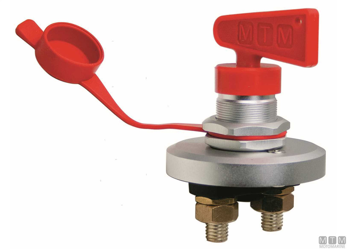 Battery disconnect switch MTM anodized aluminum 200 A - original photo Motomarine Srl