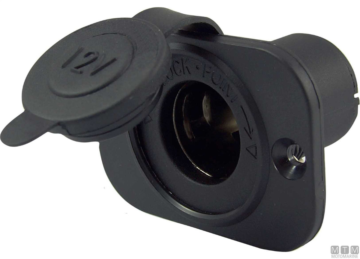 Panel with 12V socket - original photo Motomarine Srl
