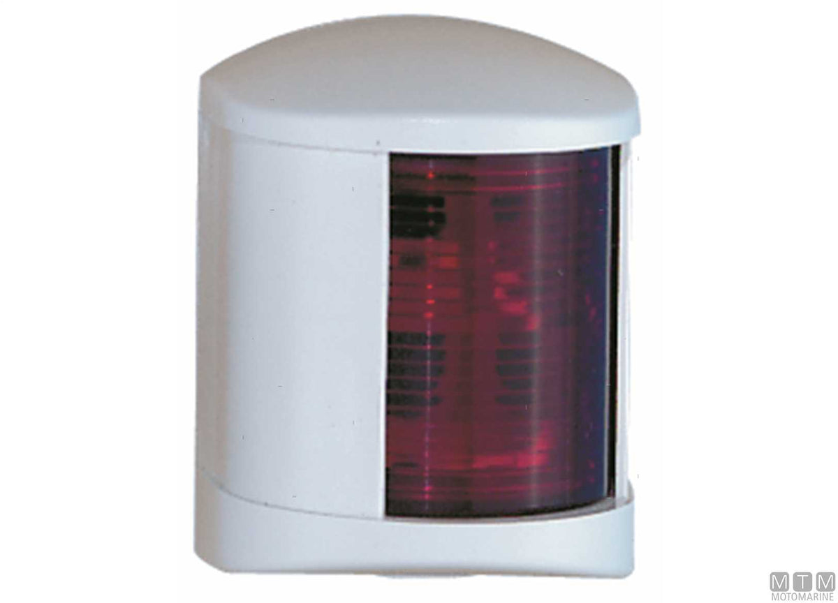 Combined red/green navigation light Midi white 58x74 mm - original photo Motomarine Srl
