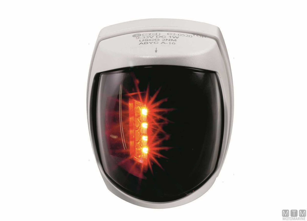 LED combined navigation light, red/green, Sirius, white - original photo Motomarine Srl