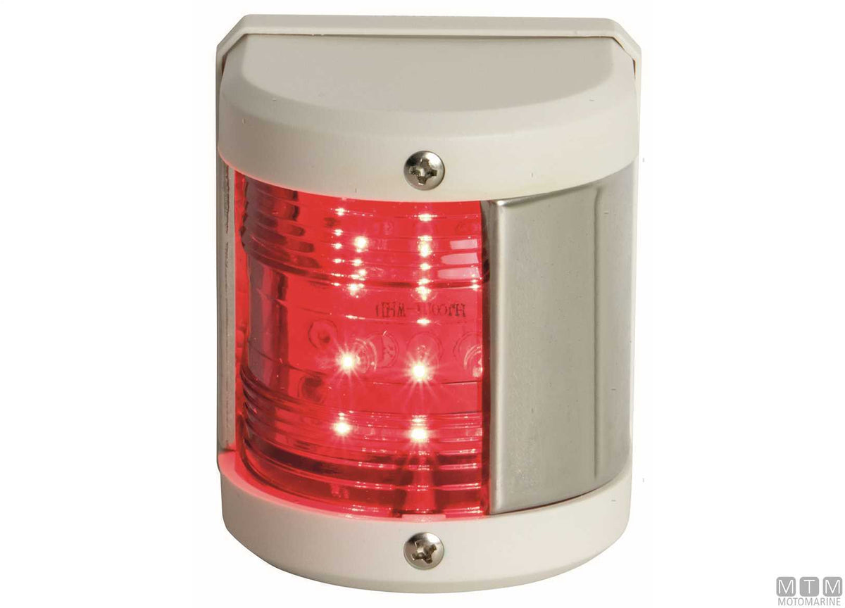 Combined red/green LED navigation light Midi white 65x75 mm - original photo Motomarine Srl