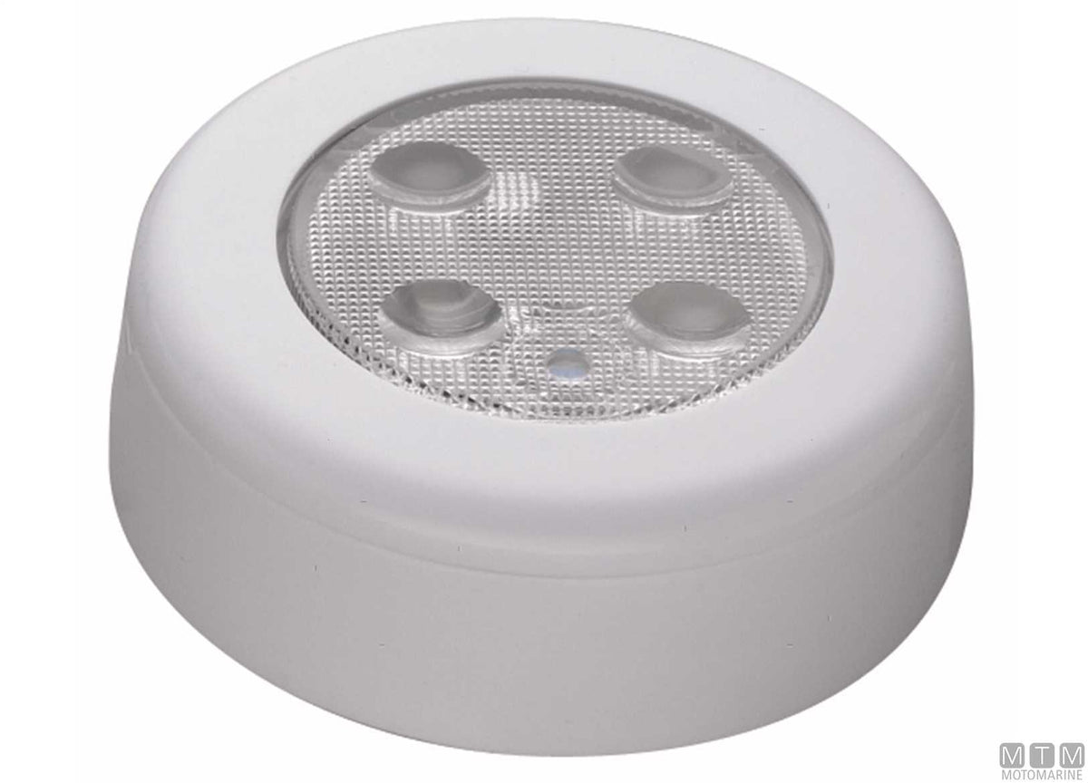 Push LED ceiling light Ø75 mm 12/24V - original photo Motomarine Srl