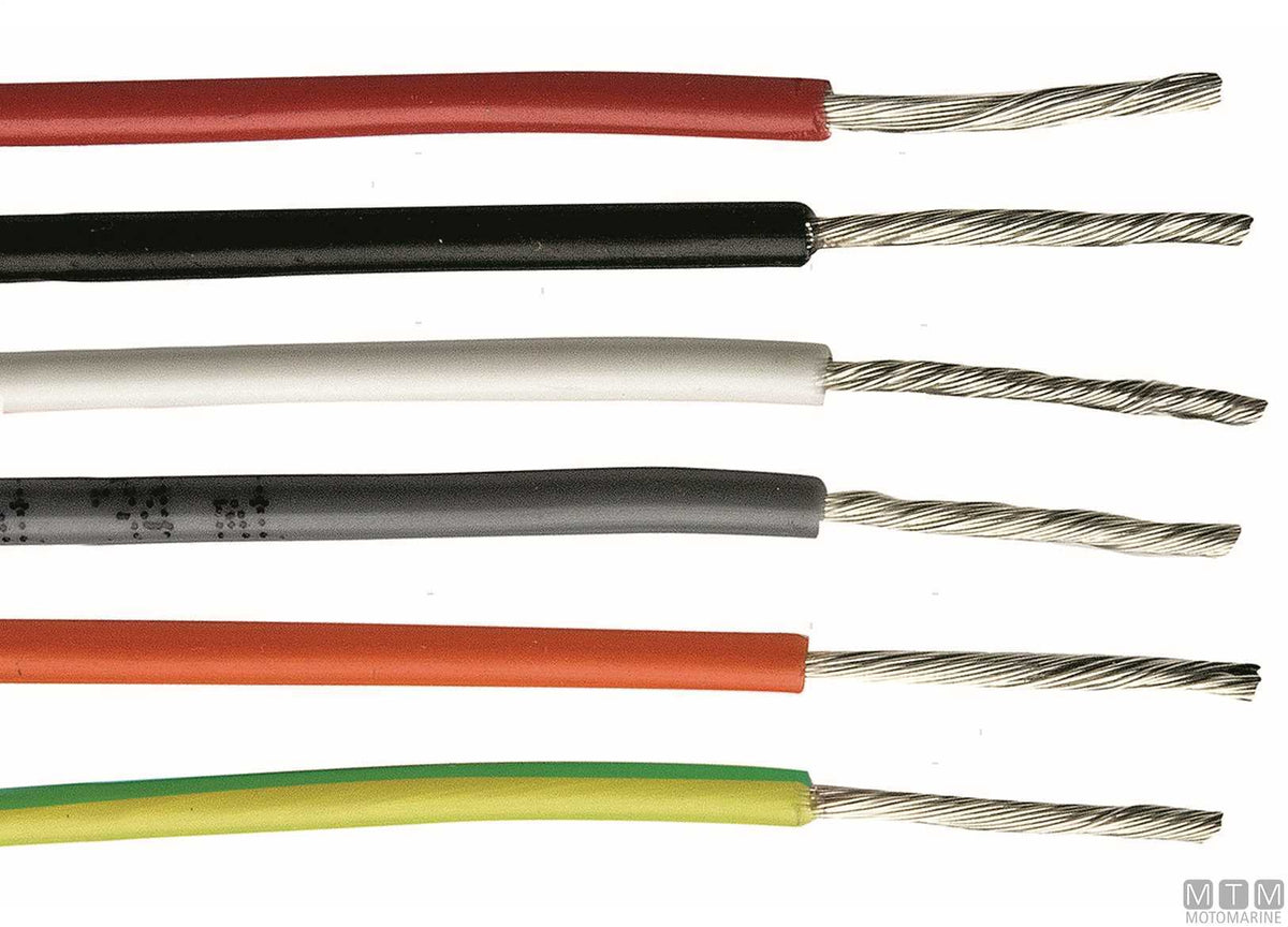 Electrical cable 1x25 mm yellow/green, 50 m - original photo Motomarine Srl