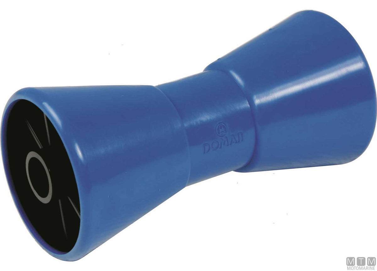 Polyurethane central roller for trailers 206x98 mm bore Ø21 mm - original photo Motomarine Srl