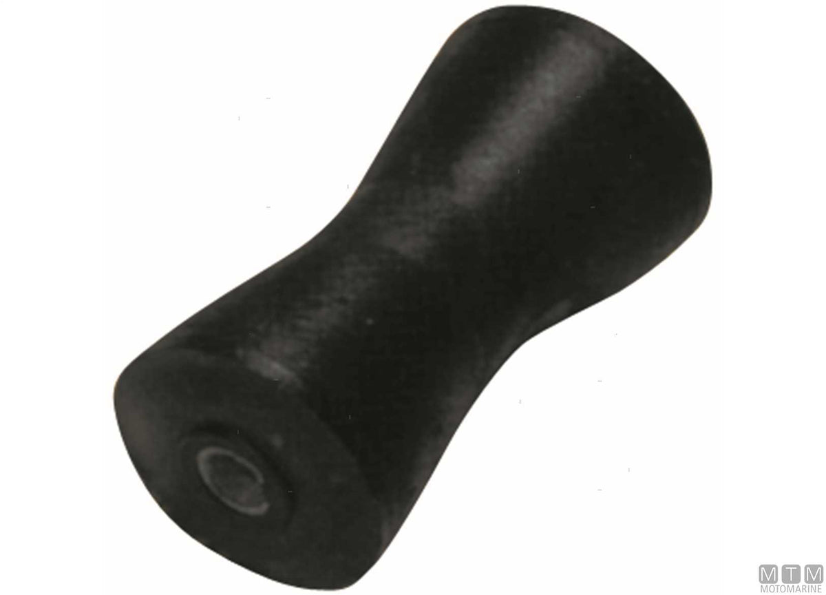 Rubber central roller for trailers 130x70 mm bore Ø15 mm - original photo Motomarine Srl